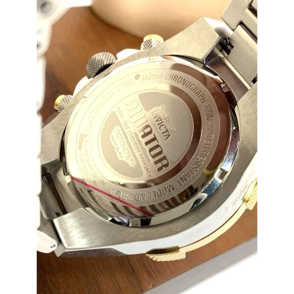 Invicta Men's Watch 28120 Aviator Chronograph Quartz Two Tone Stainless Steel - Picture 7 of 15